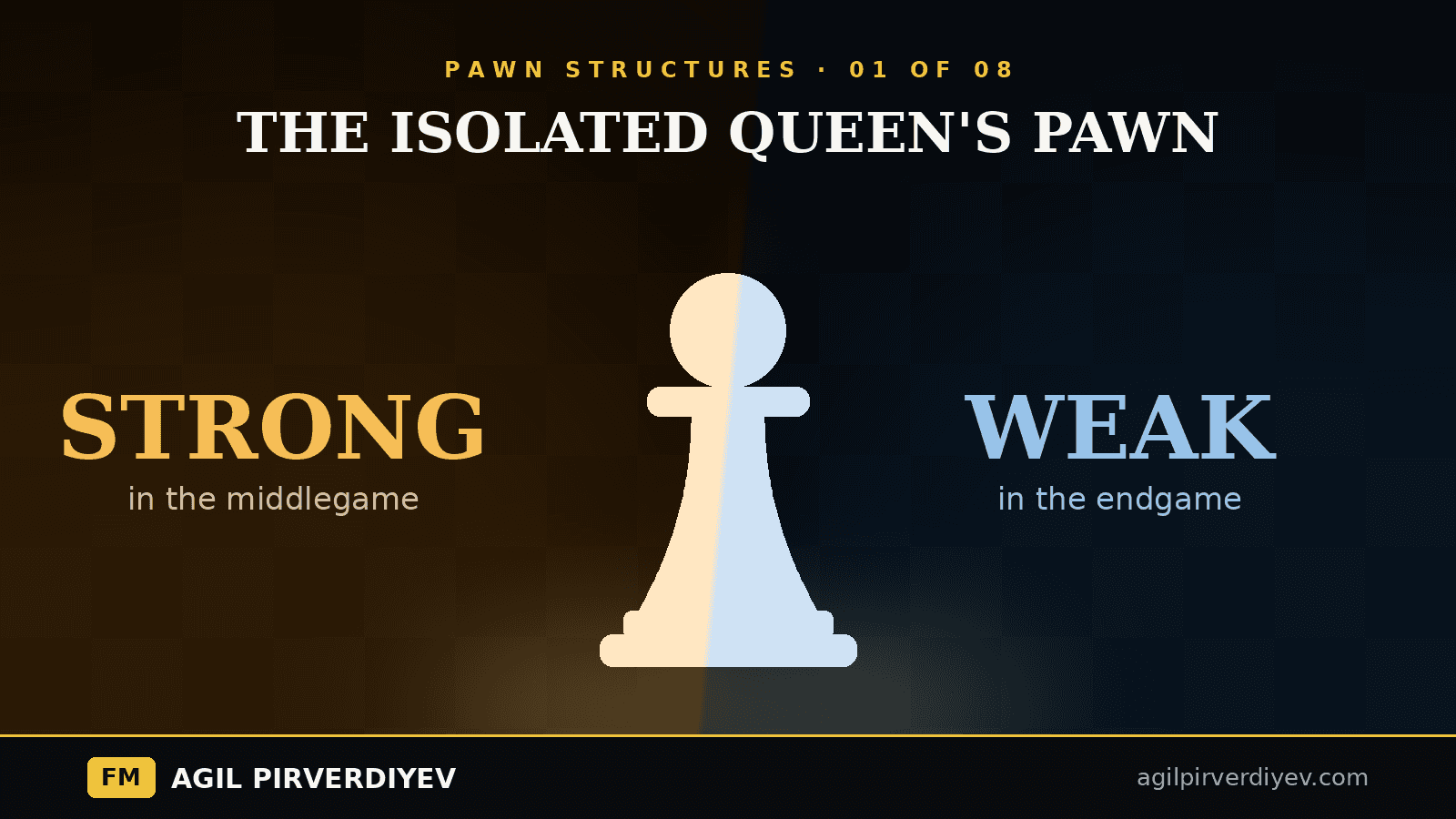 The isolated queen's pawn: strong in the middlegame, weak in the endgame